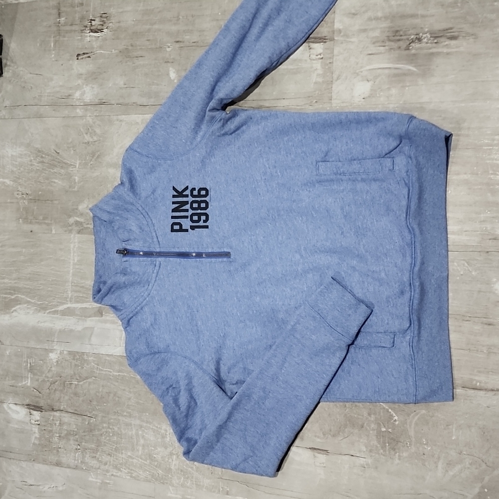Pink Quarter Zip Pull Over